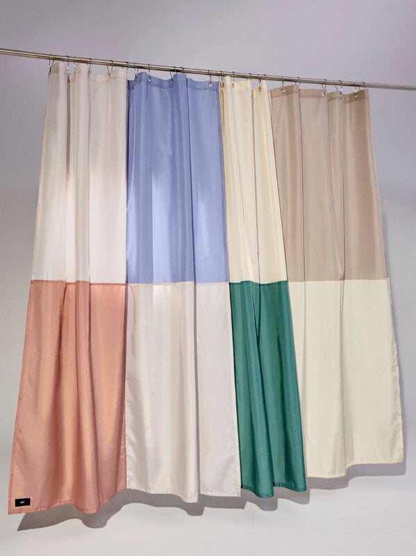 HAY Check shower curtain, blue | Finnish Design Shop