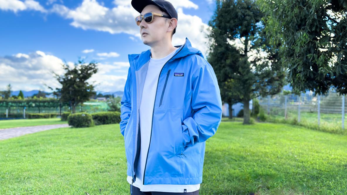 パタゴニアの「グラナイト・クレスト・レイン・ジャケット」は防水し