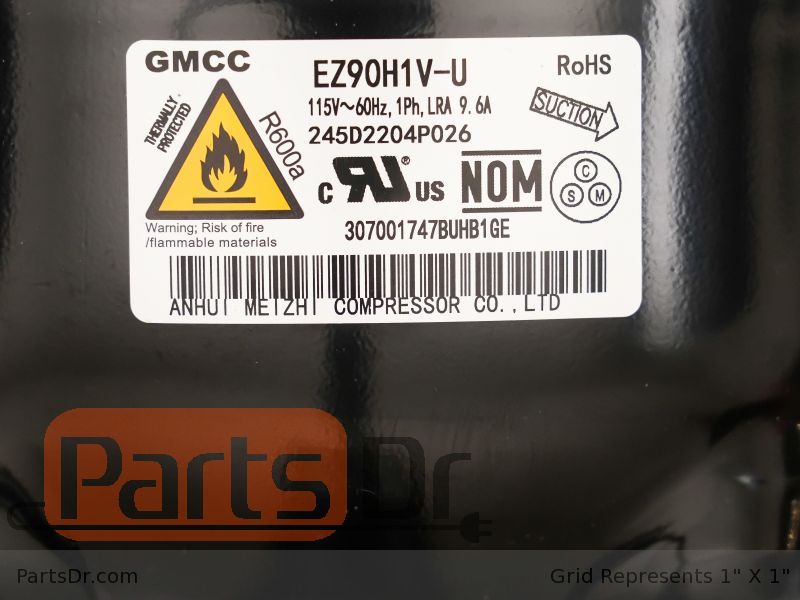 WR87X43267 - GE Single Speed Compressor Kit | Parts Dr