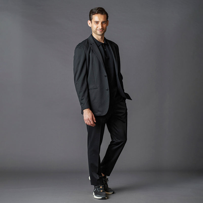 ストレッチ テーラード ジャケット ブラック – MINIMAL WARDROBE