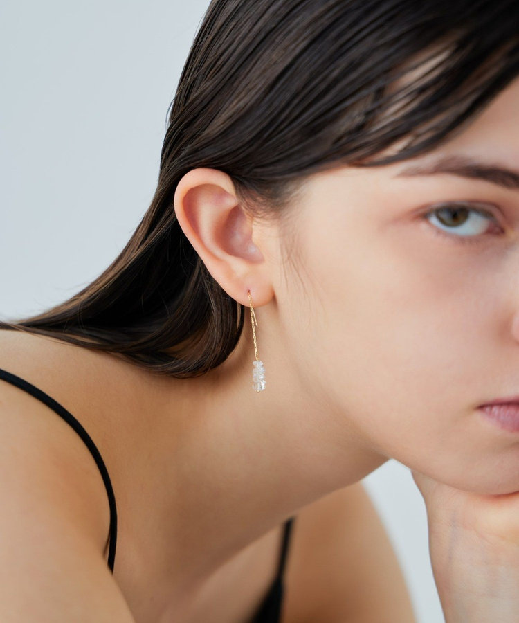 シャンデリア] K18YG クォーツ ピアス（270917） ｜ women（ウィメンズ