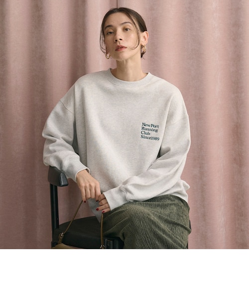 コットン裏毛 ロゴスウェット プルオーバー｜ビューティー＆ユース