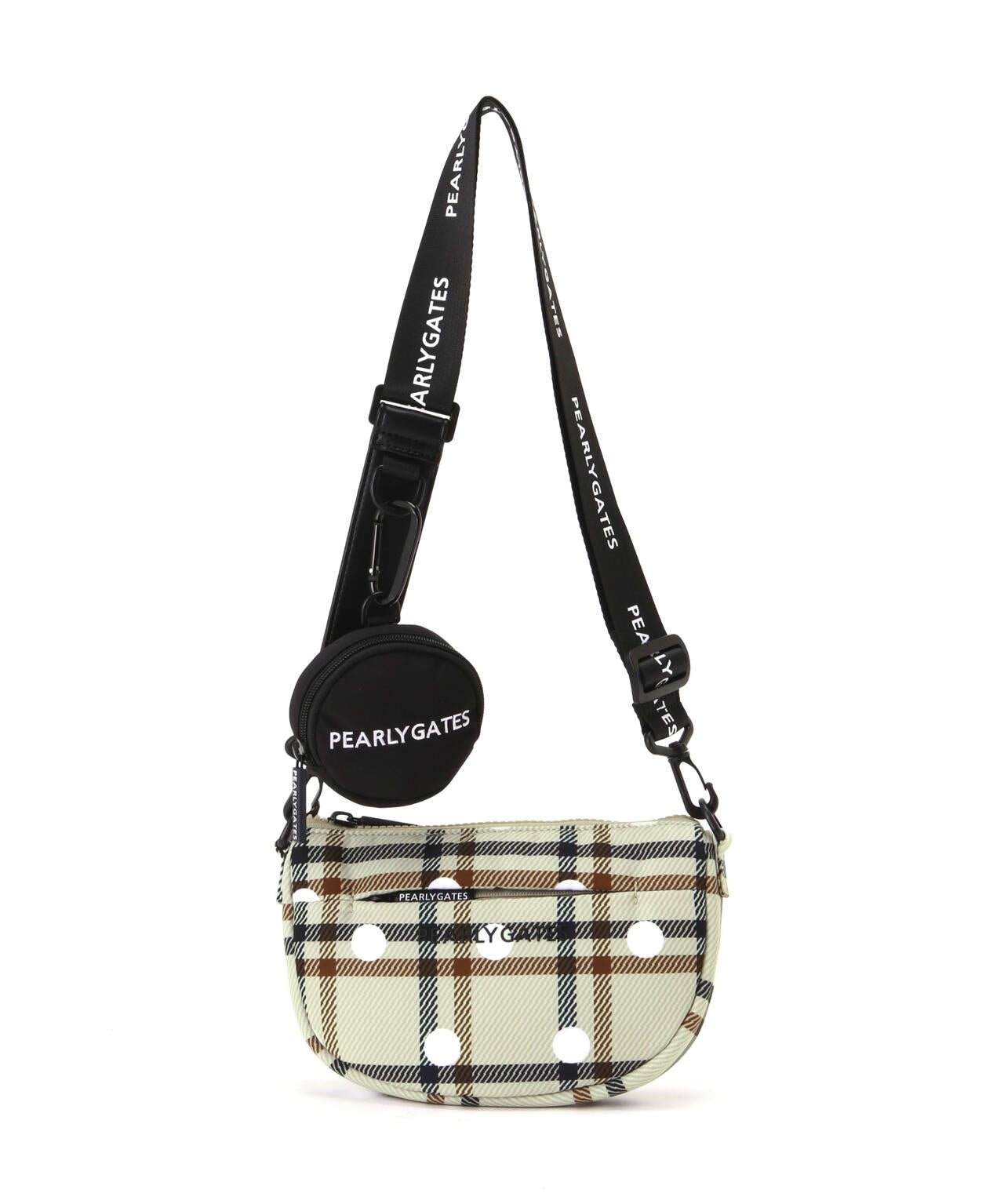 チェック×ドット柄中綿マルチポーチ (UNISEX) | PEARLY GATES