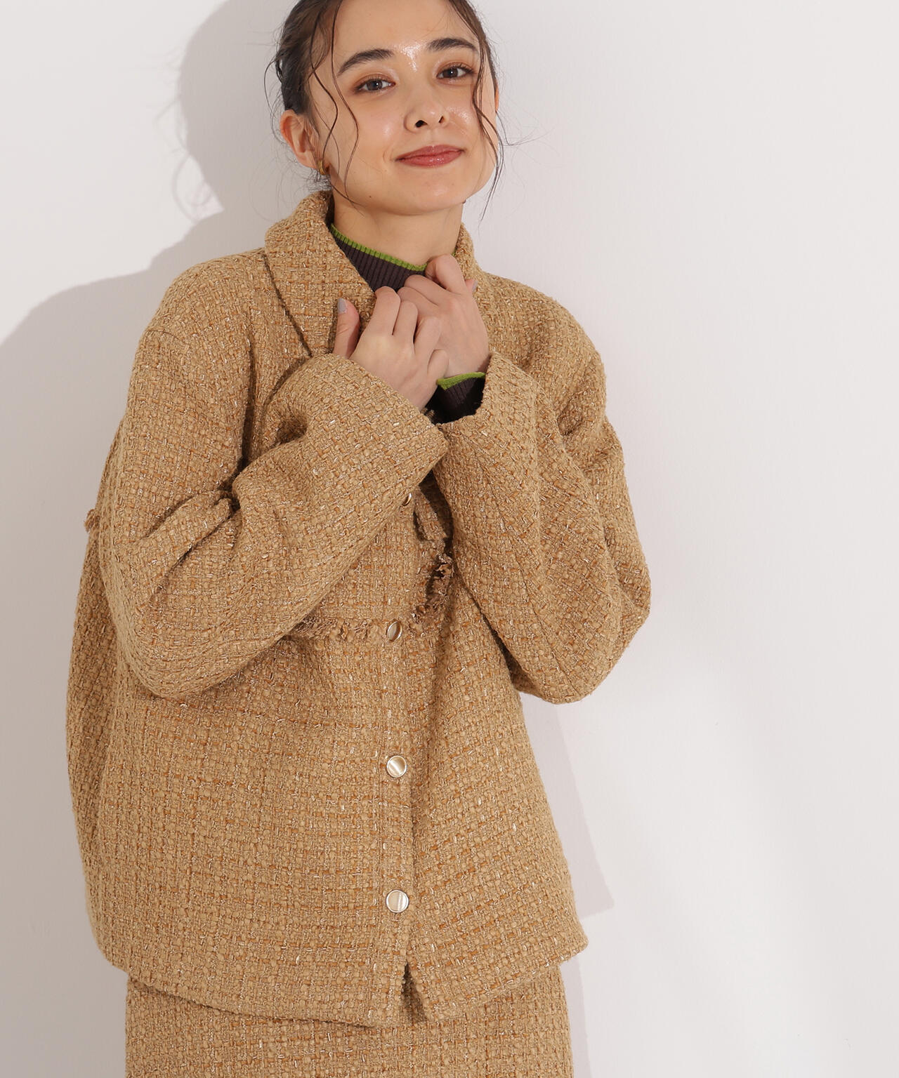 ツイード SETUP ブルゾン | N. Natural Beauty Basic*（エヌ