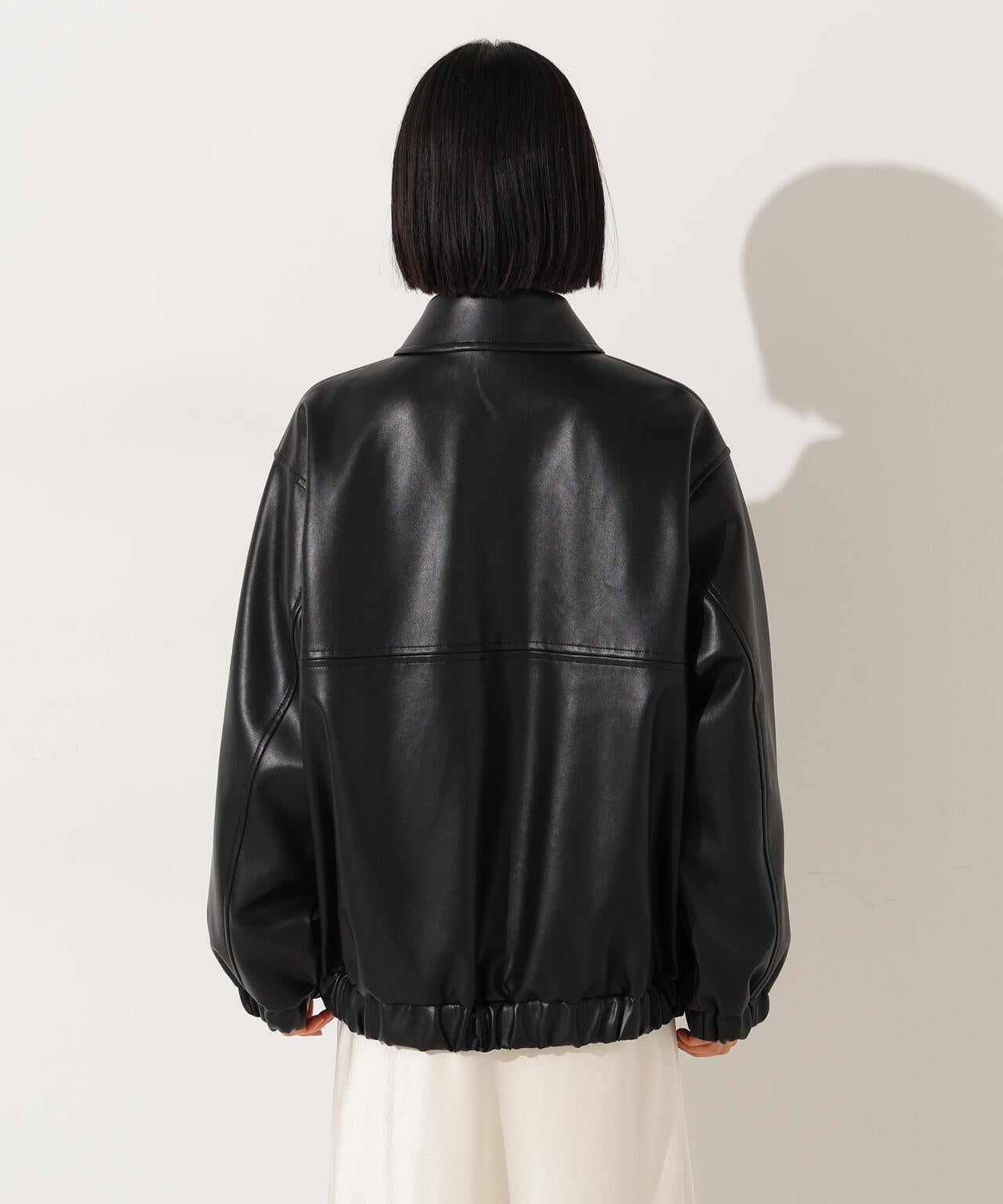 フェイクレザーステンカラーブルゾン | N. Natural Beauty Basic