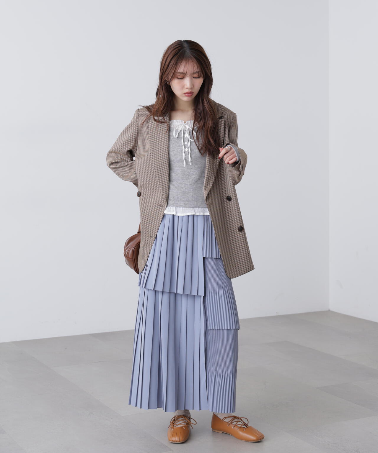 追加生産予約】ランダムプリーツティアードスカート | FREE'S MART