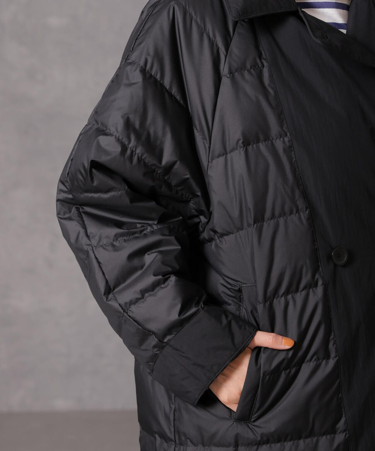 西川ダウン(R)」リバーシブルライトコート | NANO universe（ナノ