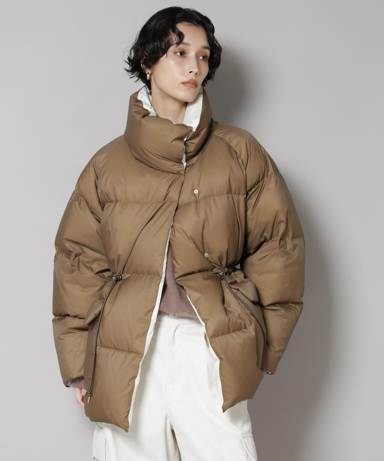 西川ダウン(R)」バイカラーボリュームダウン | NANO universe（ナノ