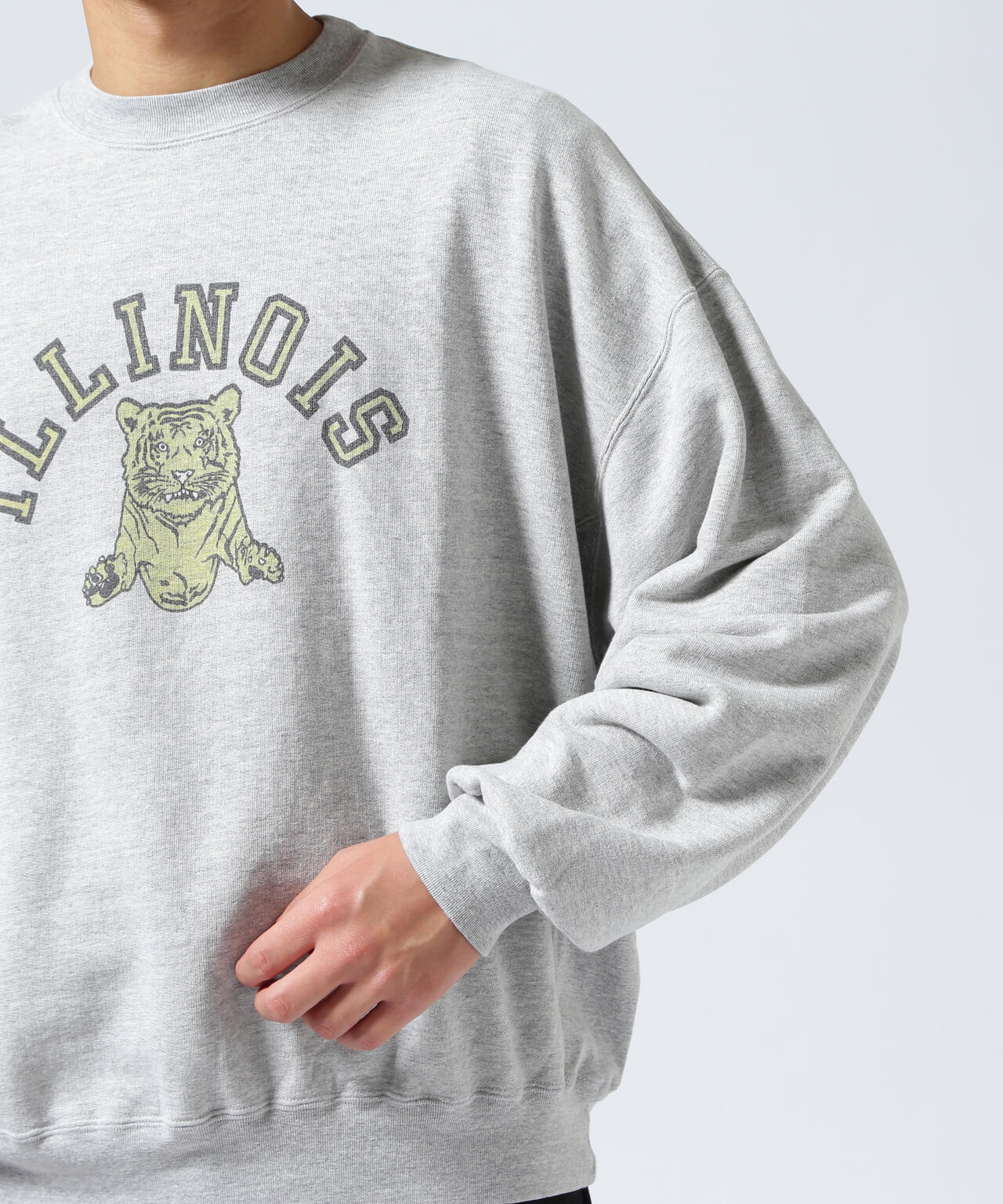 REMI RELIEF / ロングウォッシュ加工 別注3飛び裏毛クルースウェット