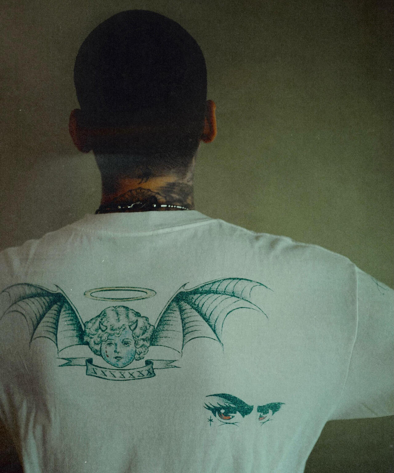 SAINT MICHAEL/セントマイケル/DW_LS TEE/TATTOO/WHITE | ROYAL FLASH