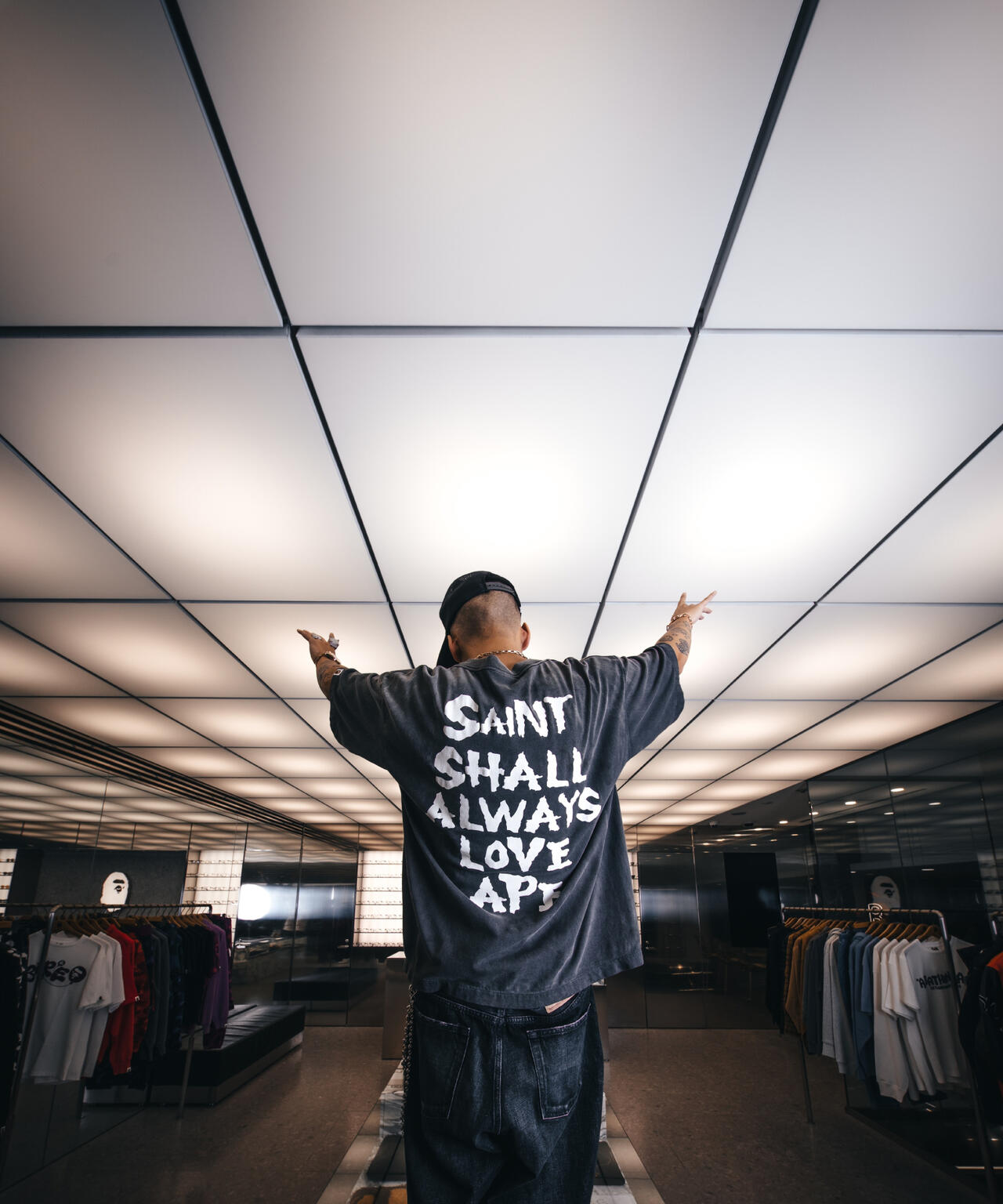 SAINT MICHAEL/セントマイケル/BAPE_SS T-SHIRT/ALWAYS LOVE | ROYAL