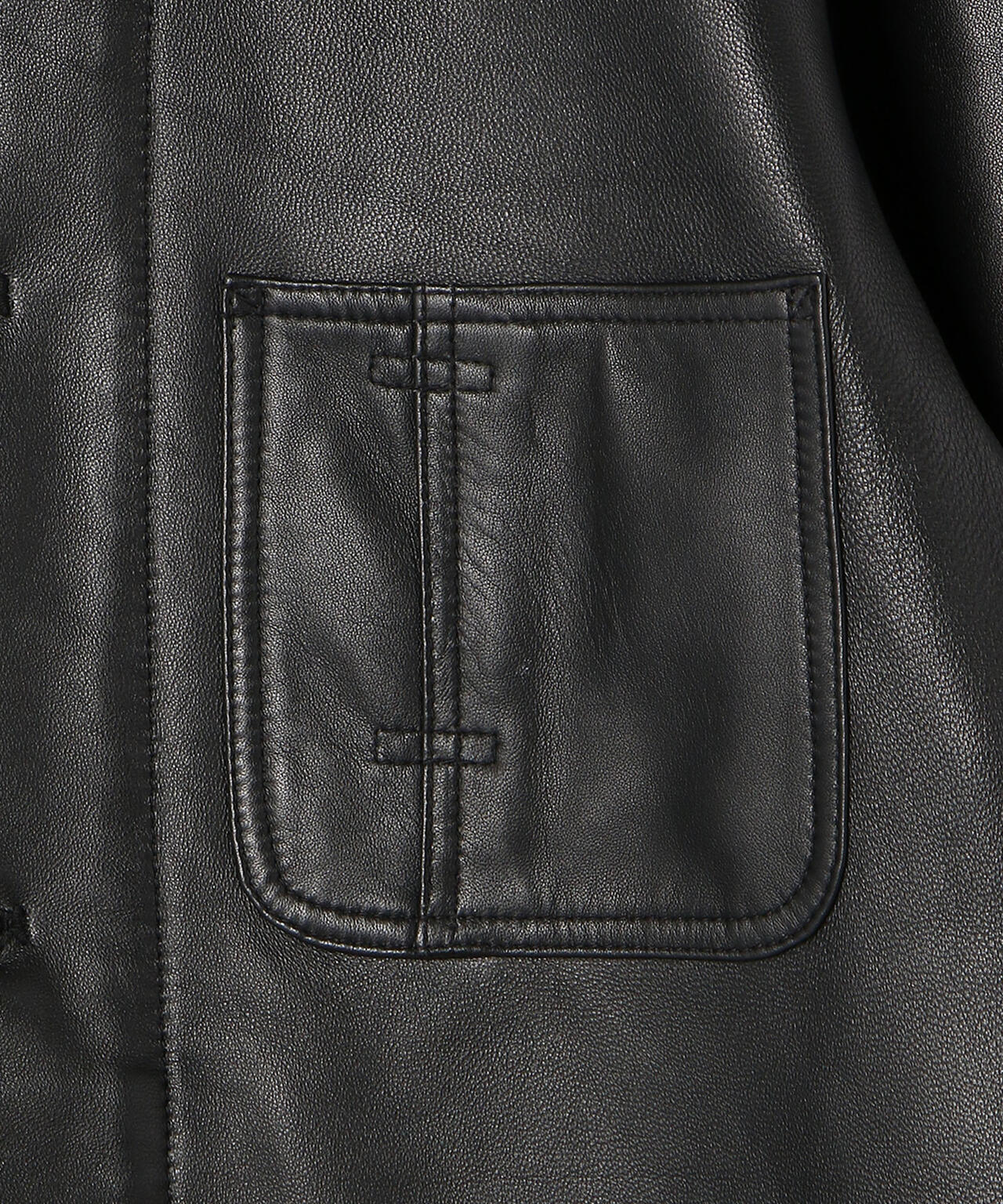 LAMB LEATHER COVERALL JACKET/ラムレザー カバーオール ジャケット