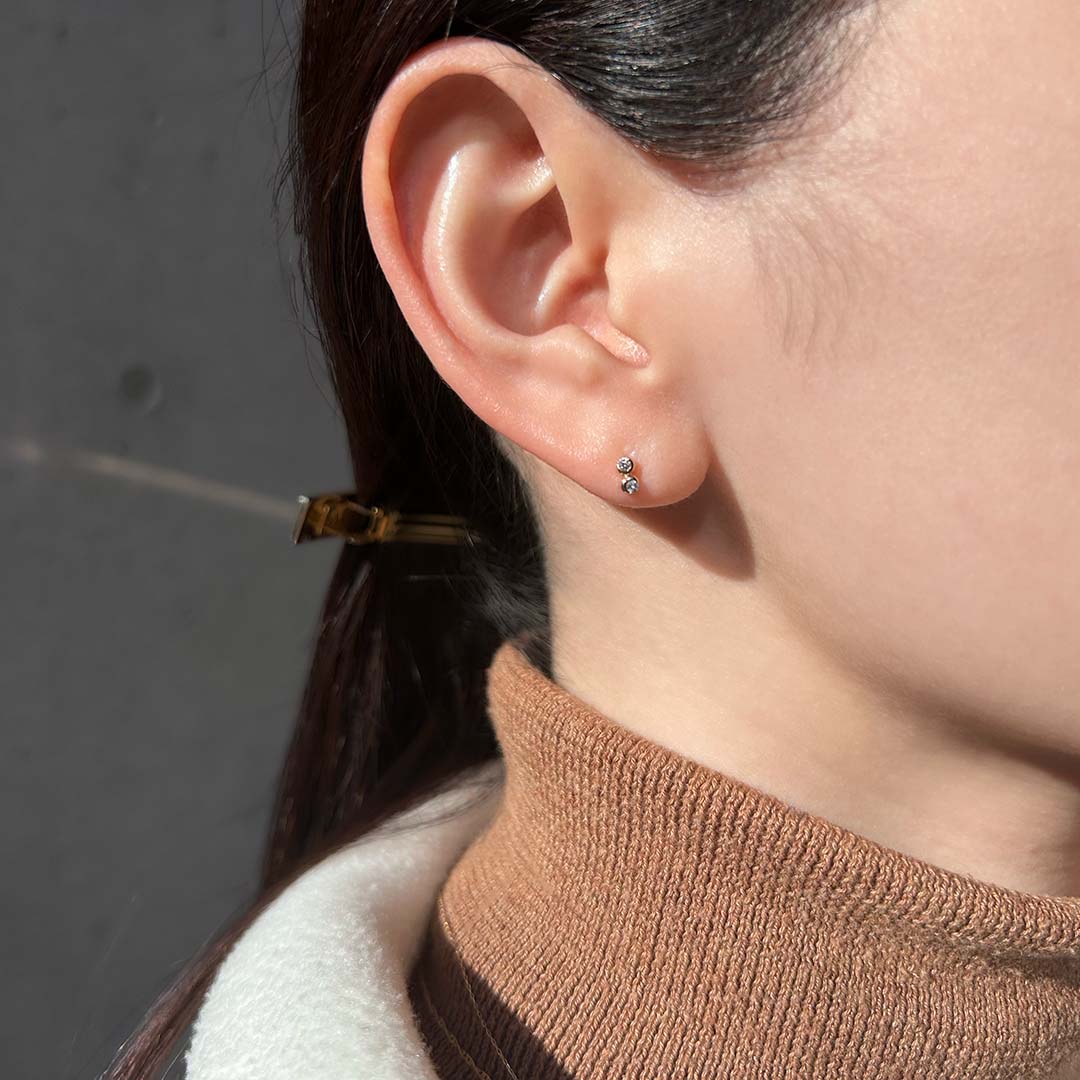 K10ピアス アーウィン ダイヤ｜MONATELIER（モナトリエ）公式｜K10 一