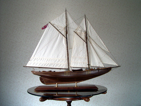 帆船模型完成品 ブルーノーズ(Blue Nose)_4