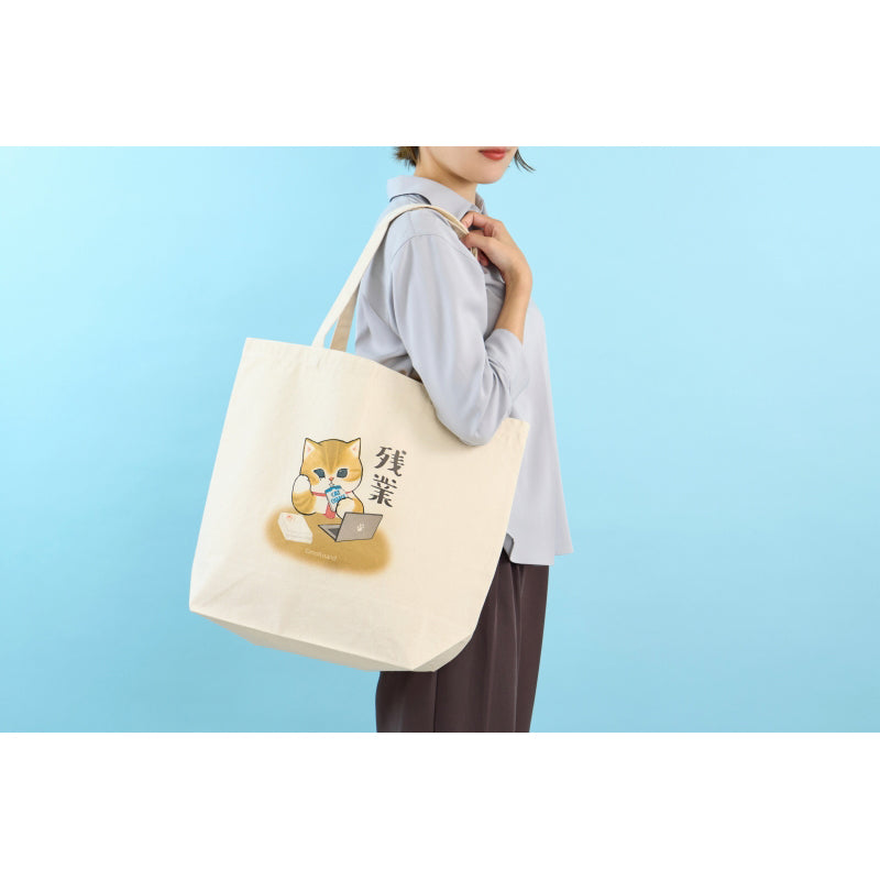 mofusand はたらく！サラリーにゃん 大きめトートバッグ | mofusand