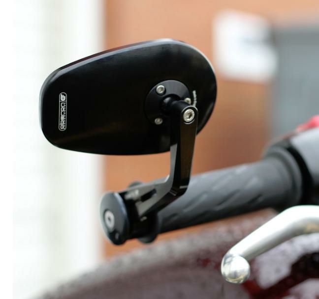 ボンネビル T100 T120 バーエンドミラー Urban ブラック Oberon