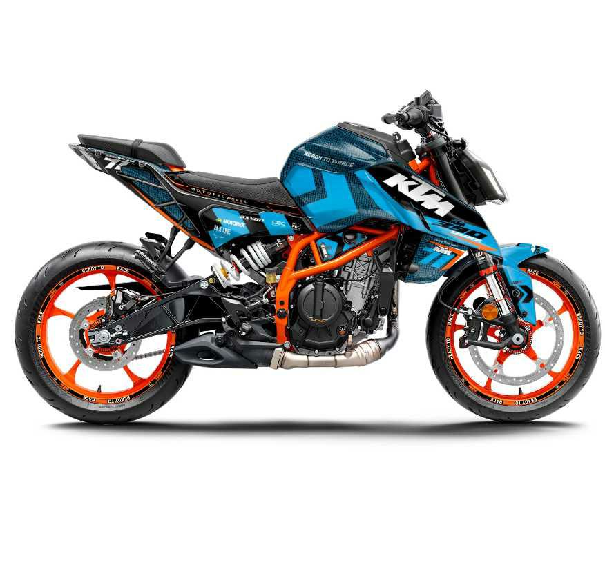 KTM 125/250/390 DUKE 24- スクリーン 230mm クリア パワーブロンズ
