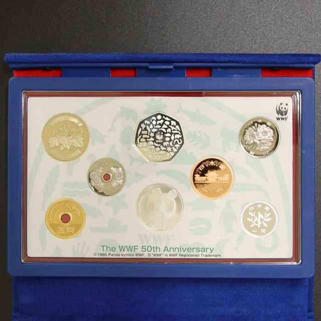 WWF設立50周年」日本・イギリス2011プルーフ貨幣セット