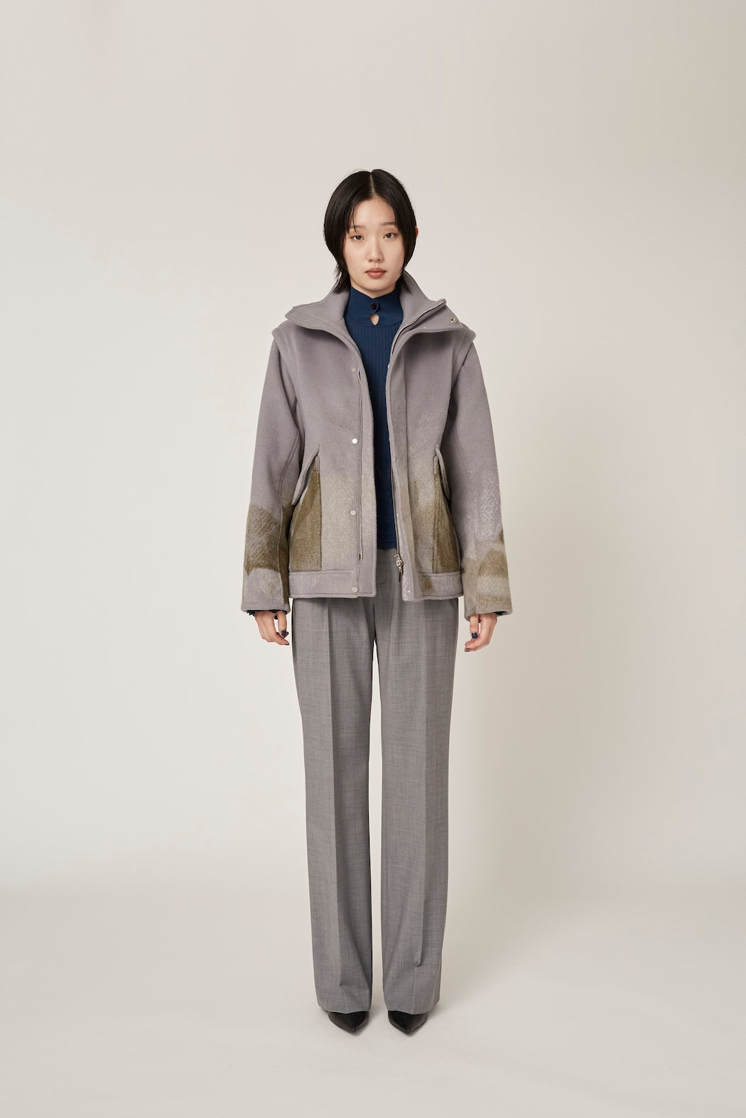 見切り品！！Loreld オシャレデザイン ウール混紡 ジャケット 新品未