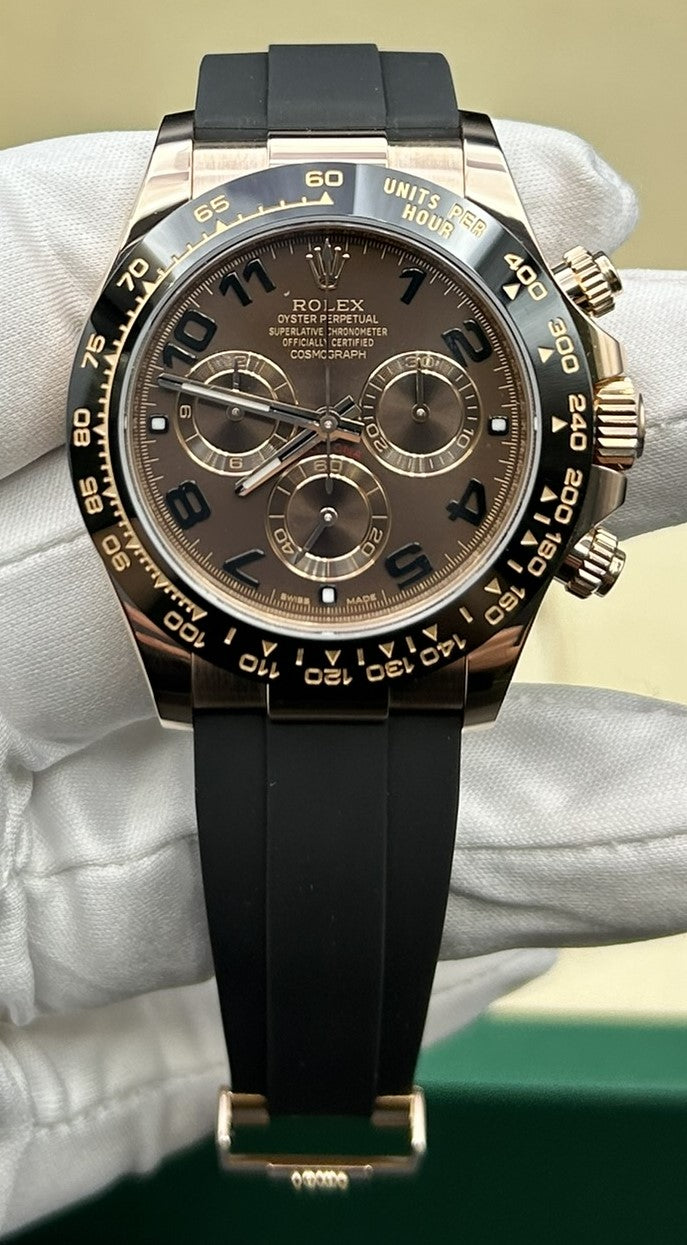 Rolex Daytona Chocolate Arabic Dial 116515LN Oysterflex – MVP