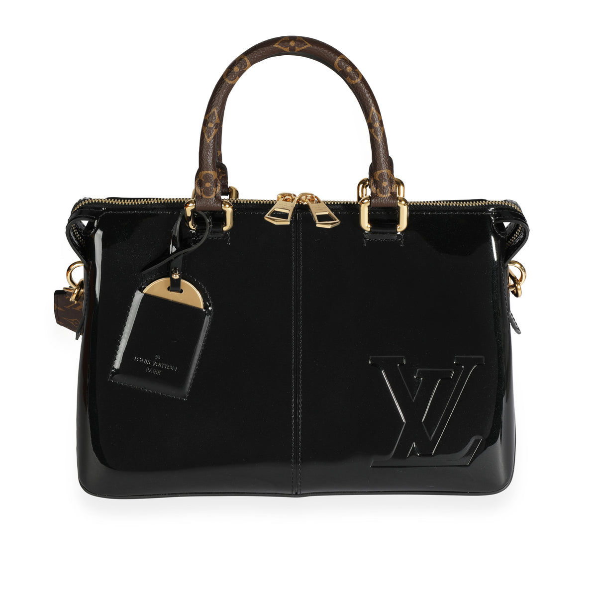 Louis Vuitton Black Vernis & Monogram Canvas Miroir Tote by WP