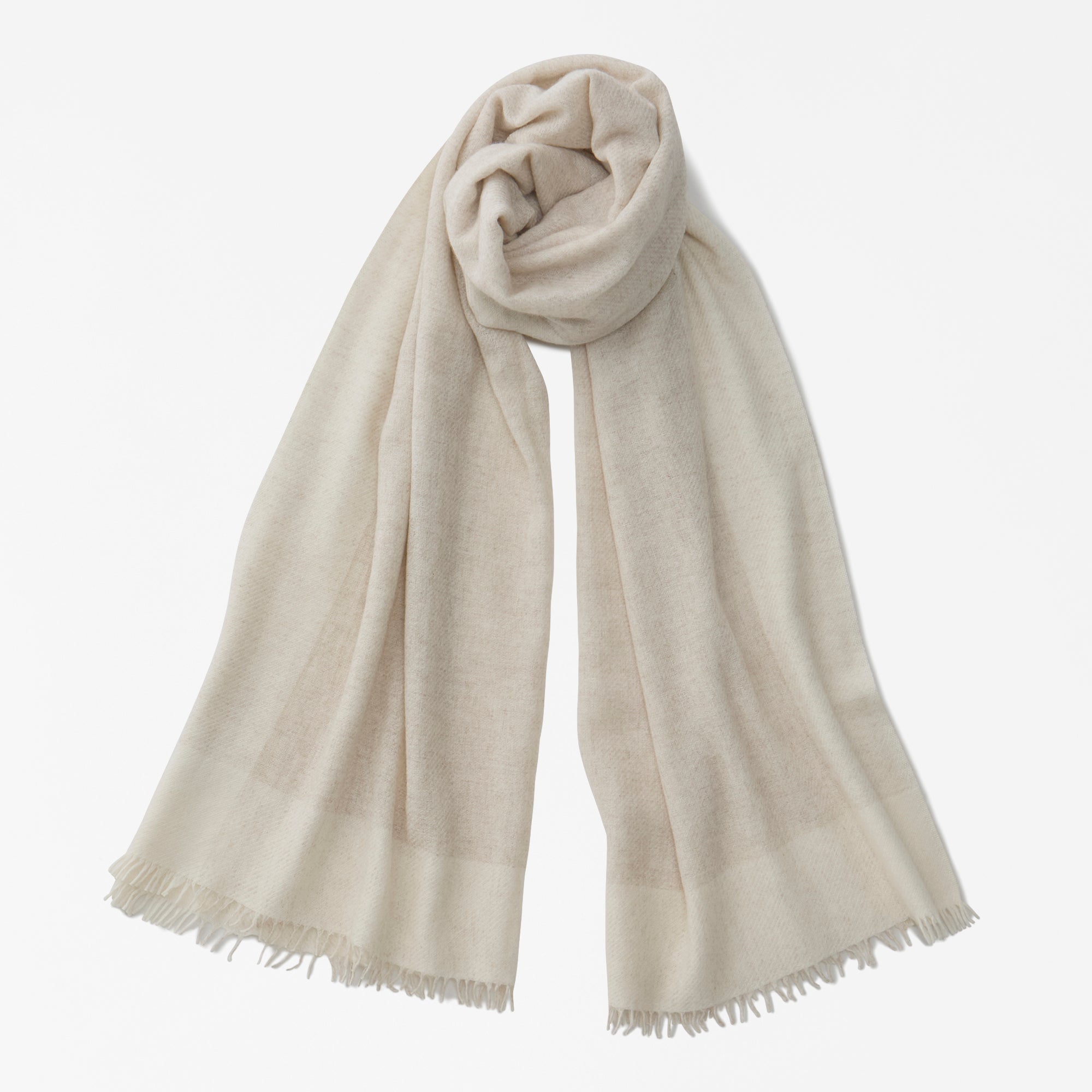 baby cashmere fulled soft stole(ベビーカシミヤソフト糸縮絨ストール)