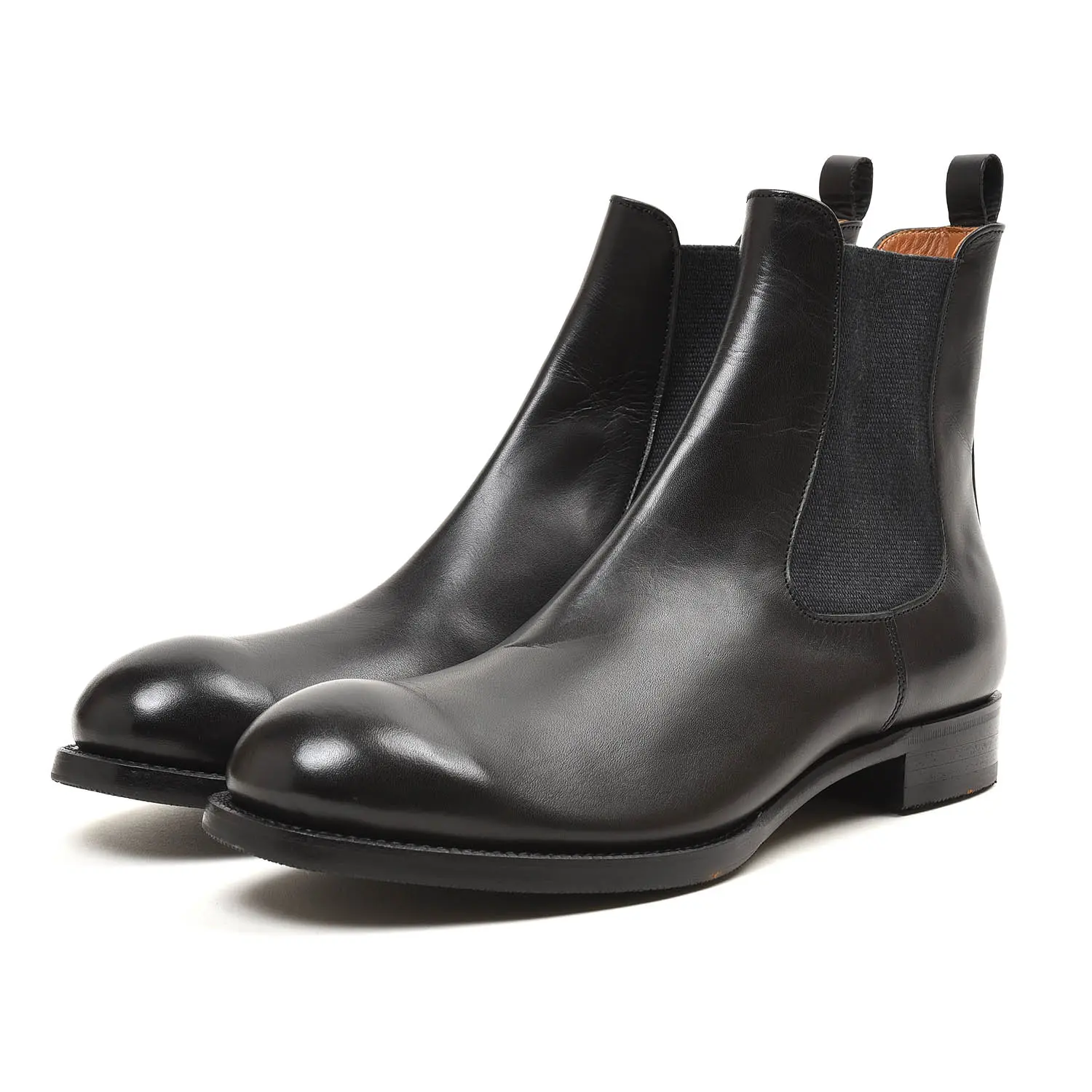 別注底仕様サイドゴアブーツ】 ショセ C7018HV ブラック -ナトリヤ