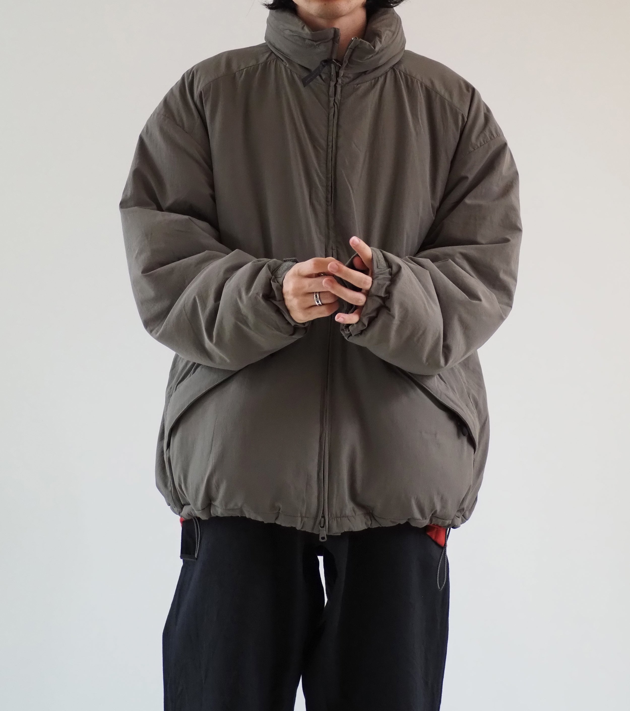 WILD THINGS コールドウェザーパーカー , Sage – Navyblue