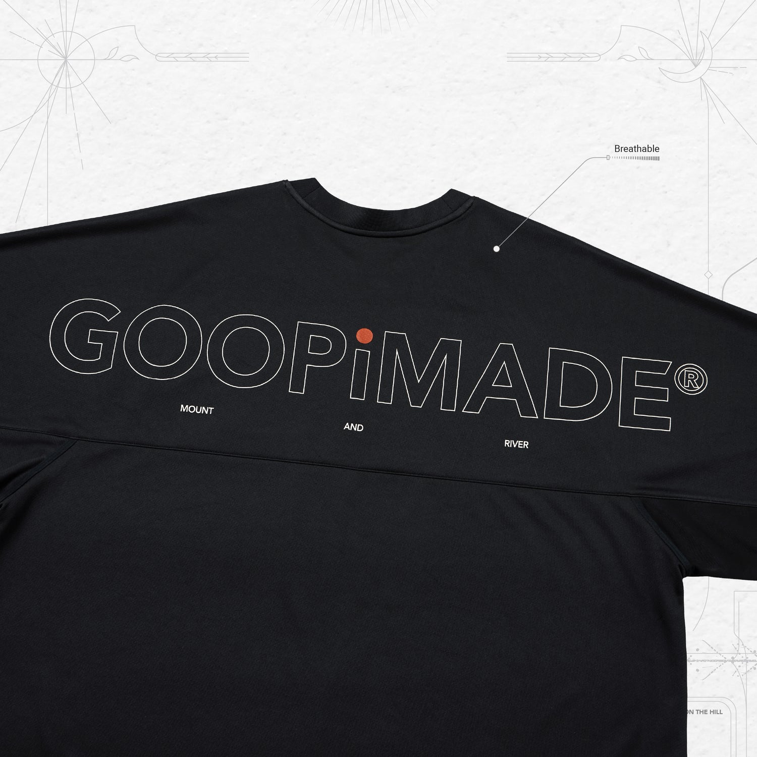 GOOPiMADE “Rve-T3“ Riverside Track Tee – narrative outdoor supply