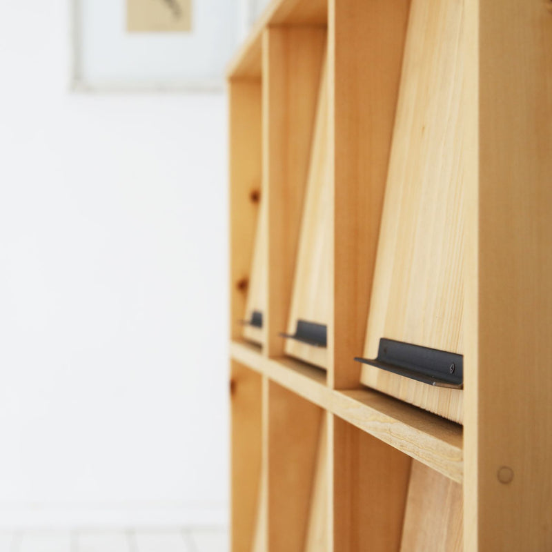 マガジンラック マガジンスタンド 雑誌収納 天然無垢材 幅94cm 無垢