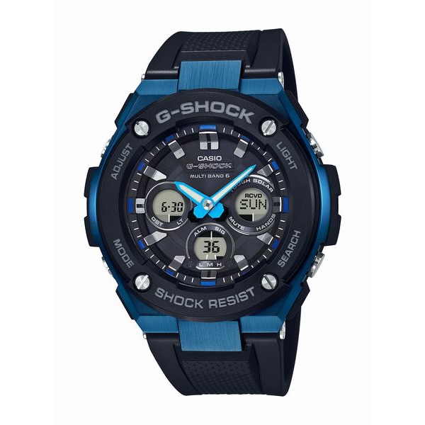 G-SHOCK G-STEEL GST-W300G-1A2JF ミドルサイズ 電波ソーラー(ブルー