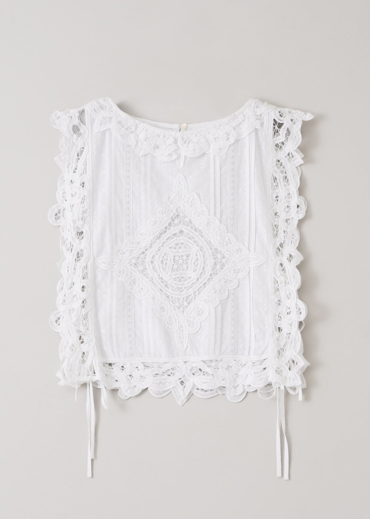 Cotton Batten Lace Ribbon Top | Pasand by ne Quittez pas | パサン