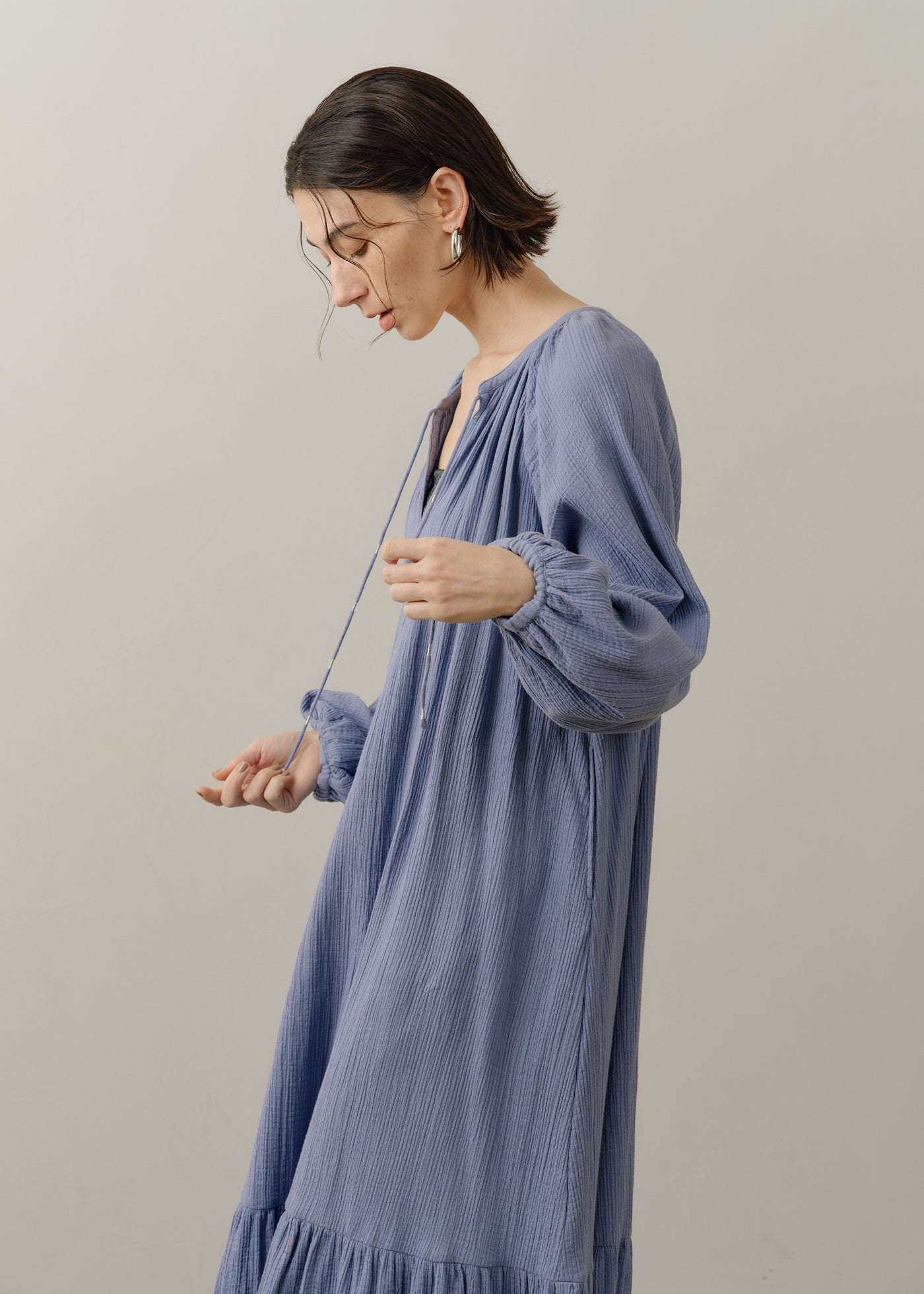 Cotton Gauze Long Dress | Pasand by ne Quittez pas | パサンドバイ