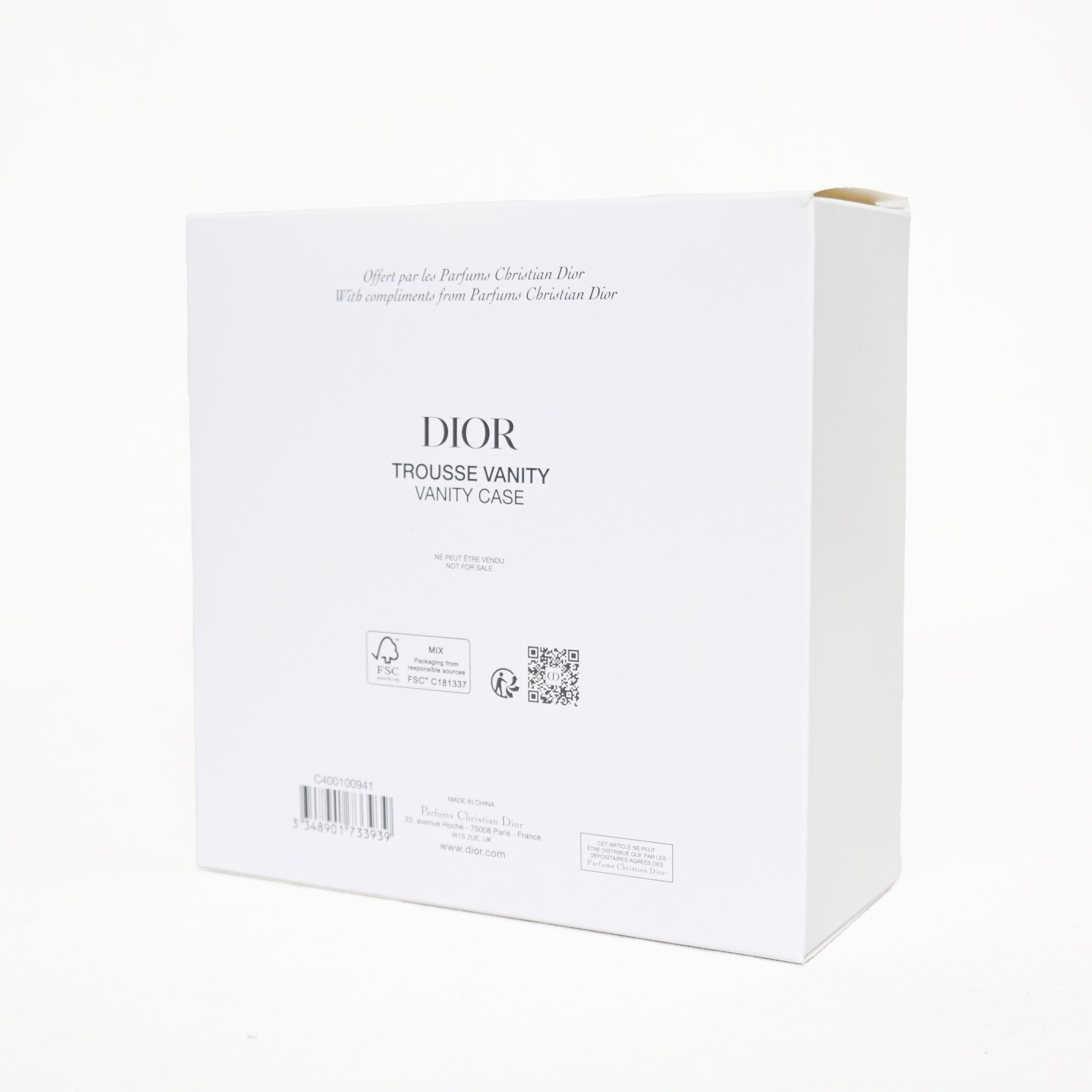 DIOR Novelty pouch 2024 Holiday Star motif Gold & White