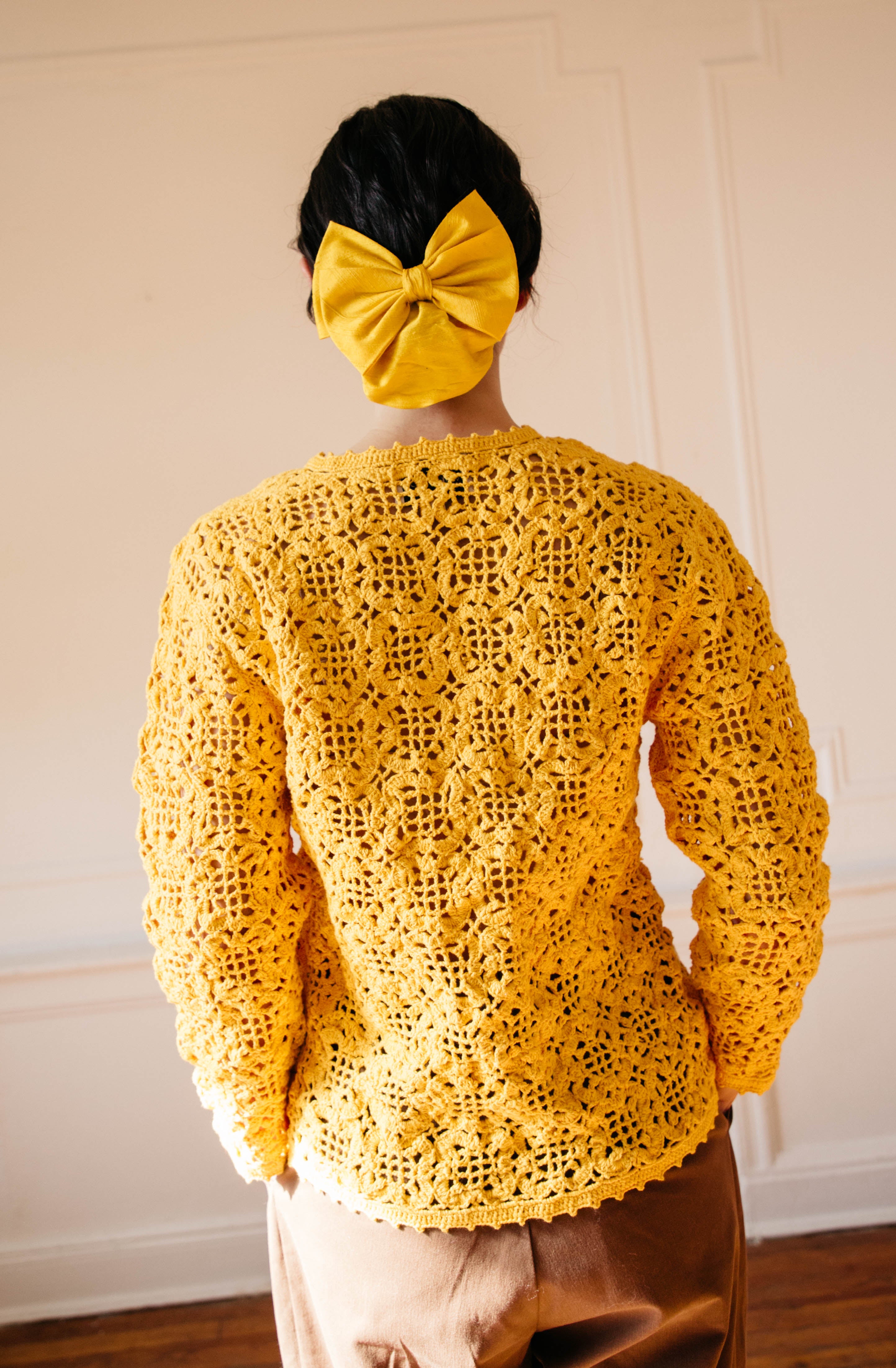 Dita Crochet Cardigan - Marigold – Nikki Chasin