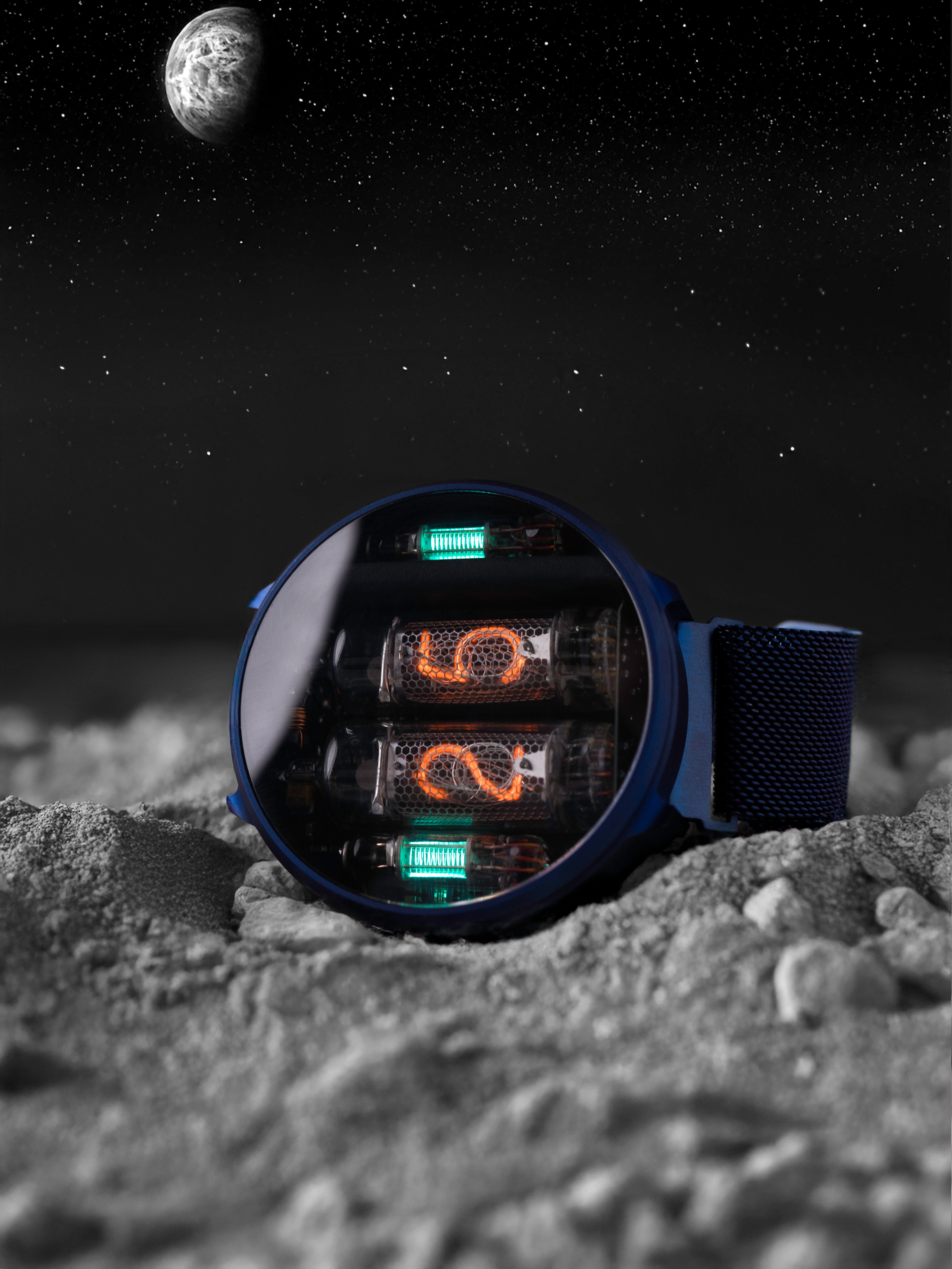 NIWA Nixie watch V 2.0 - Fallout blue. – NIWA Watches store