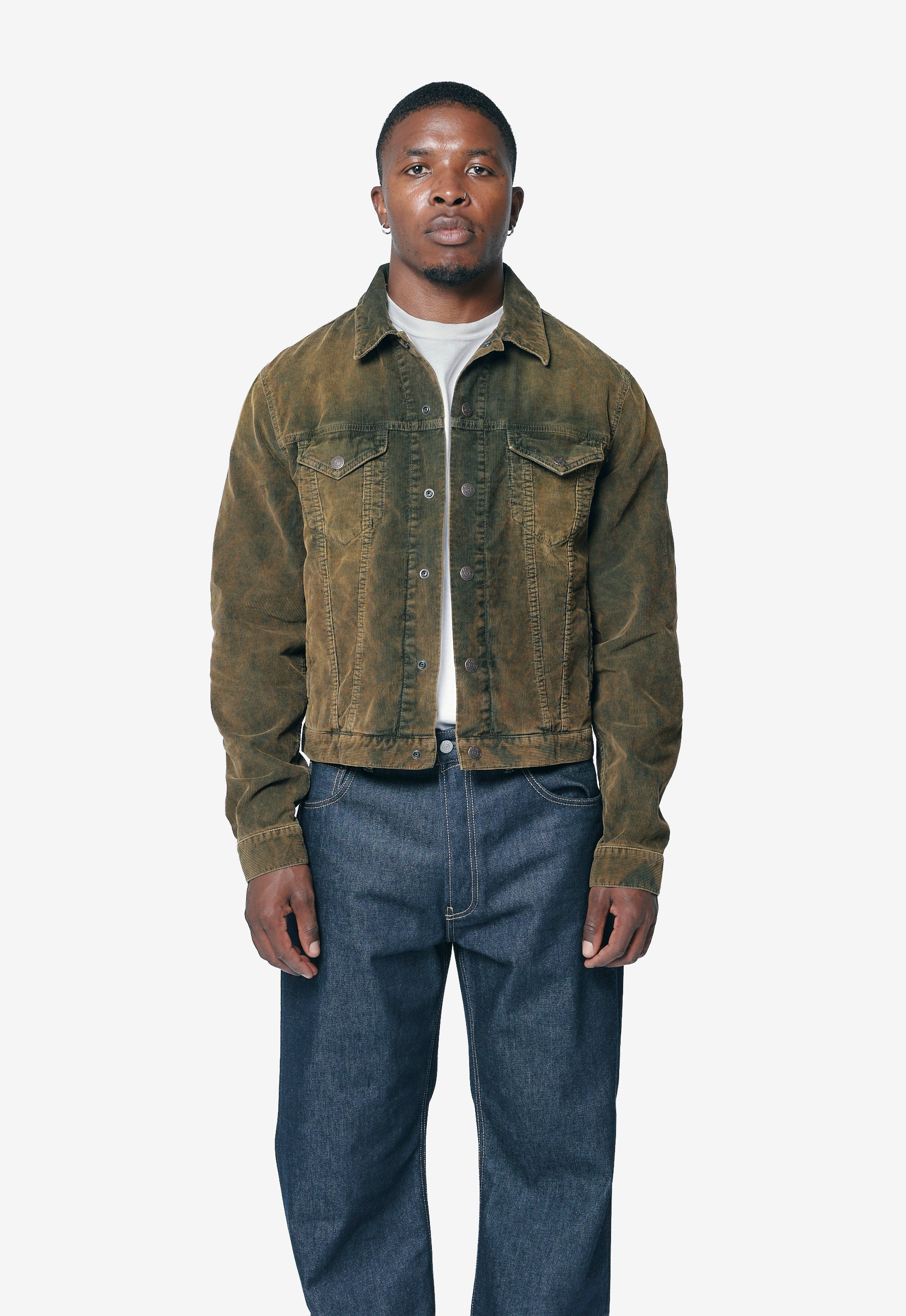 Corduroy Jacket Olive Green FN-UX-OUTW000078 – NOMAD