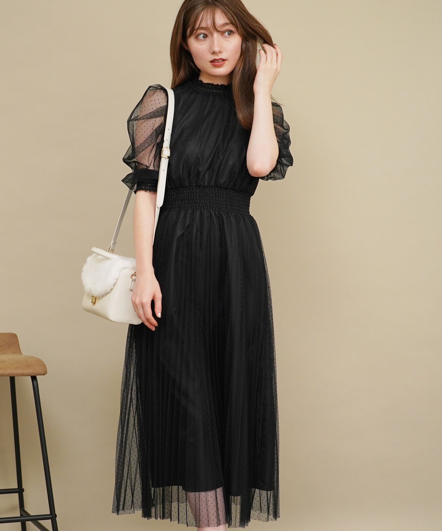 チュールドットドレス | ロングワンピース | NOELA OFFICIAL WEB STORE