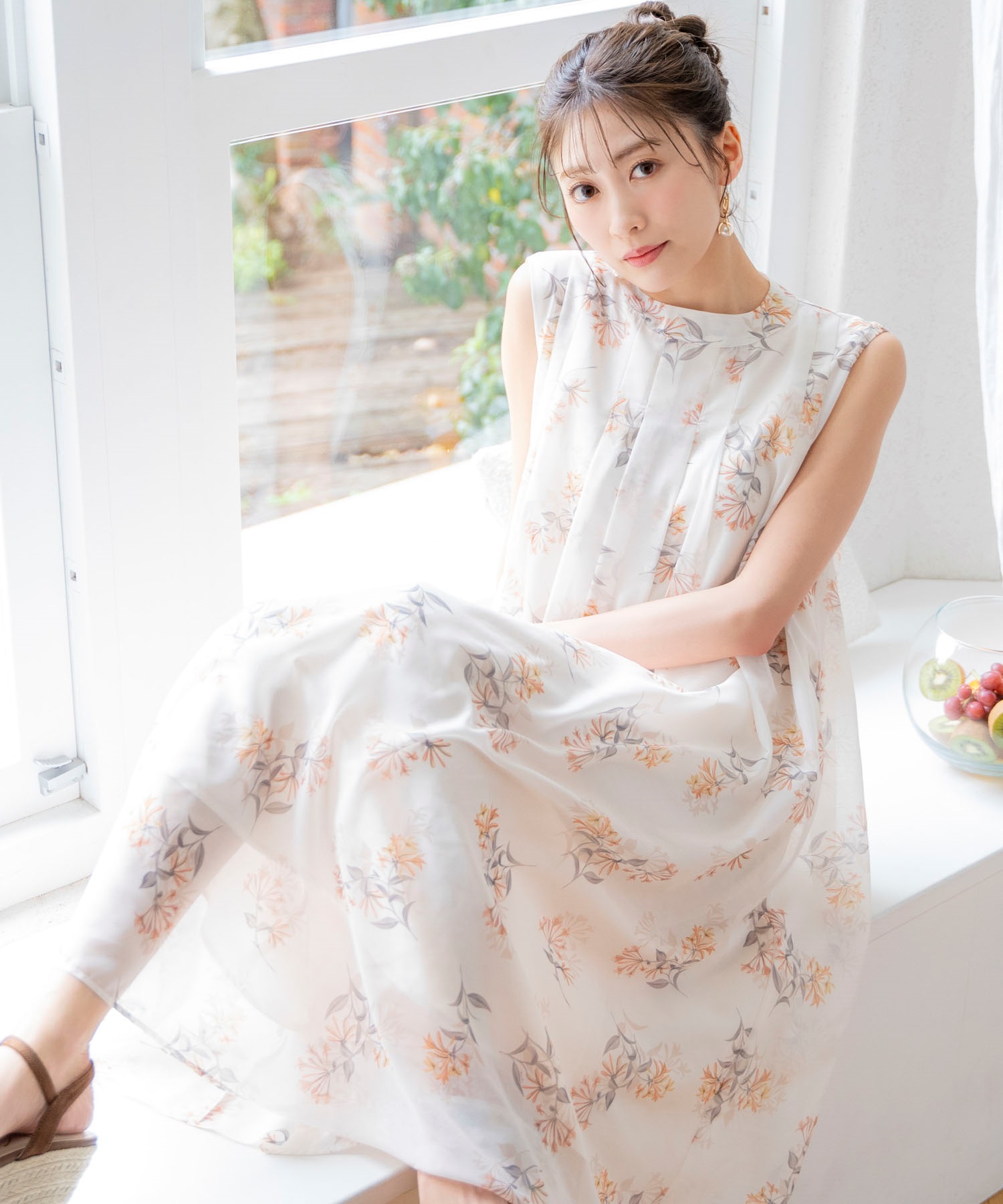 SSサイズあり】クラシカルフラワー柄ワンピ | ロングワンピース