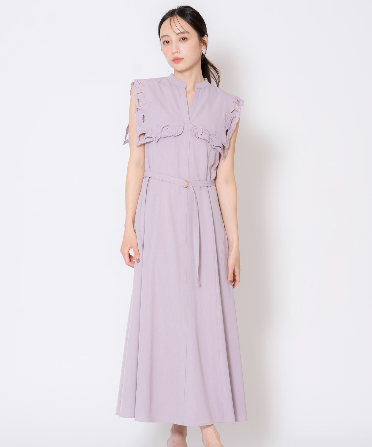 15周年】カットワークカラーワンピース | ロングワンピース | NOELA