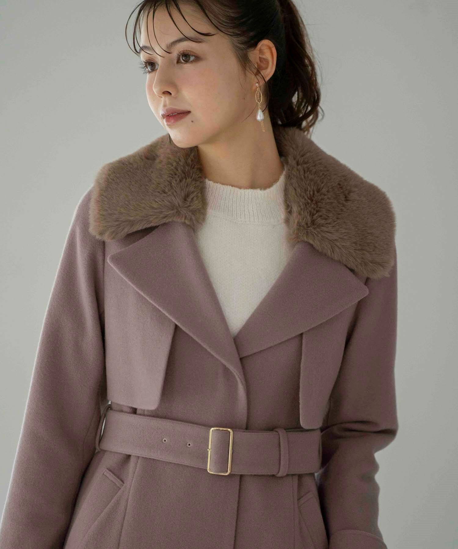 ファー付マルチロングコート | コート | NOELA OFFICIAL WEB STORE