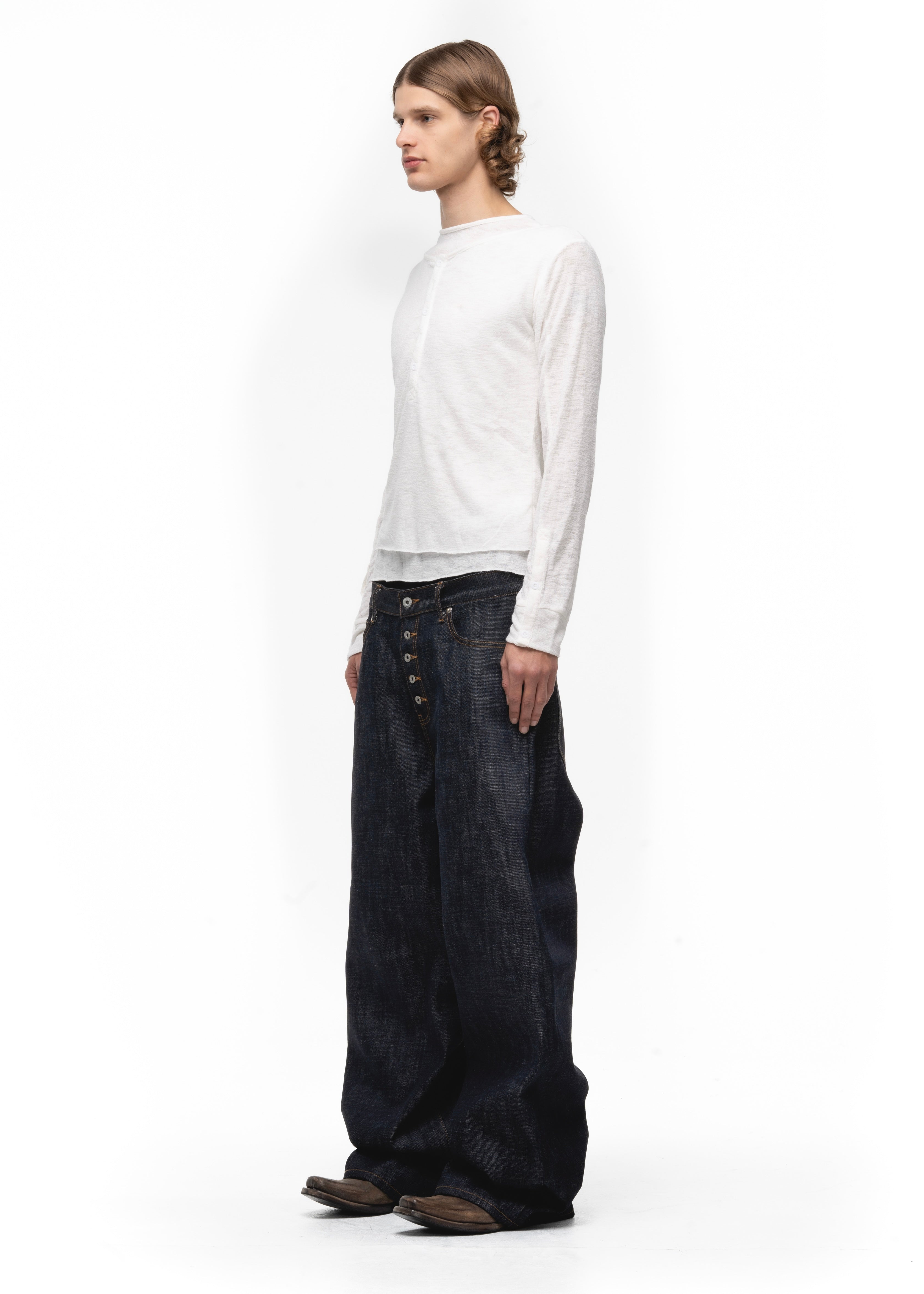 RAW DENIM JAPANESE LOOSE FIT BLUE – NO/FAITH STUDIOS