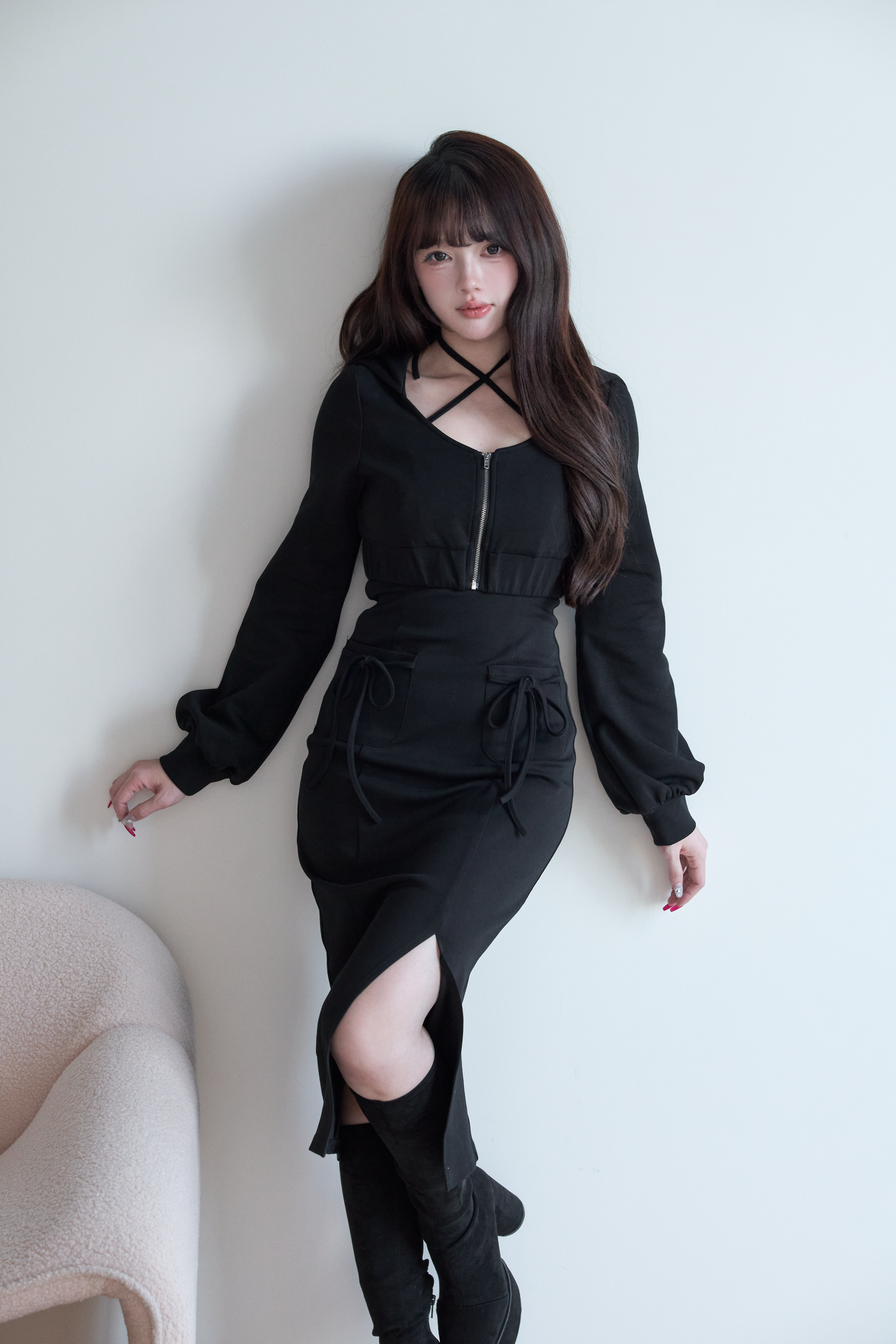 BunnyLis:リボンオフショルダーニットトップス – NoGenki