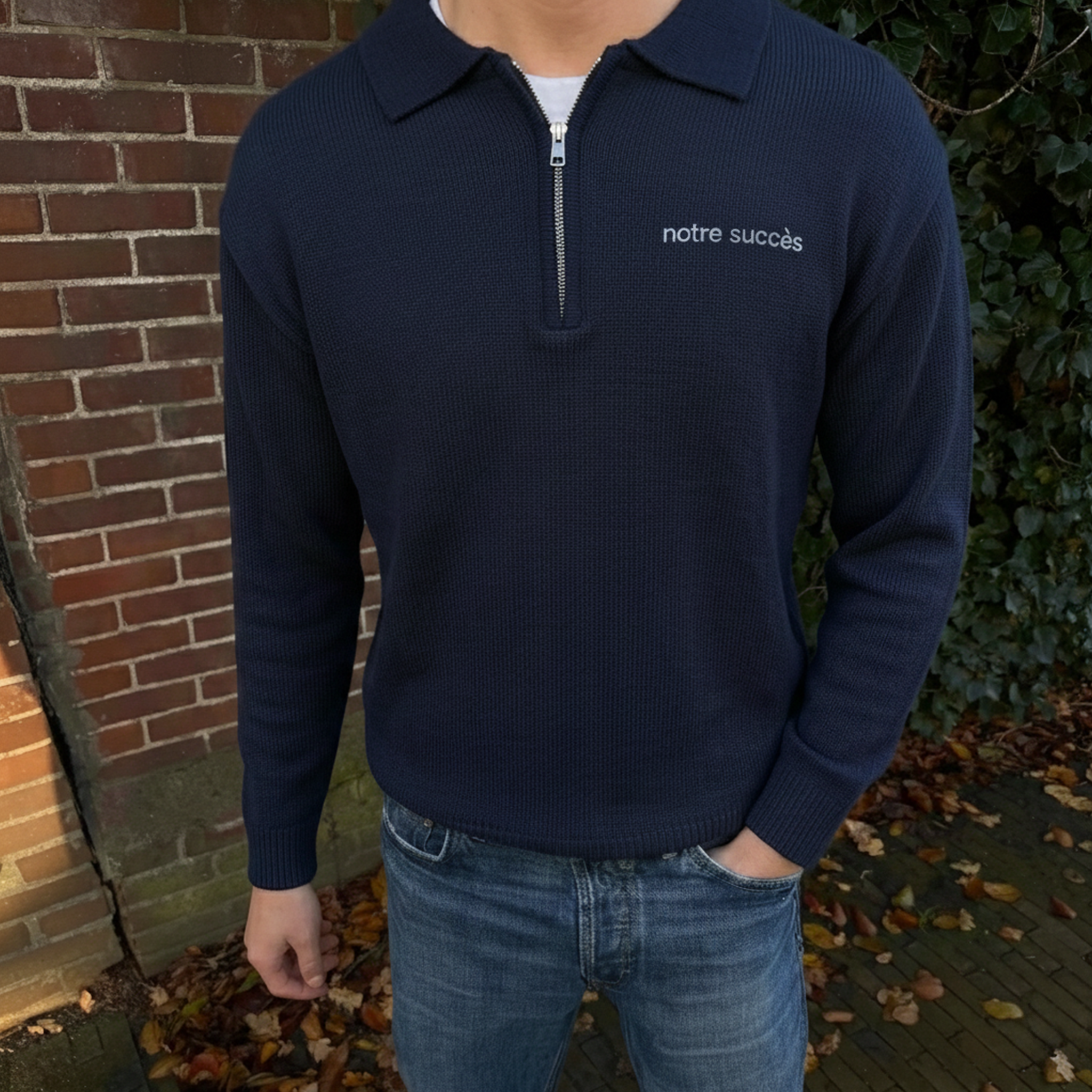 Wool Half Zip