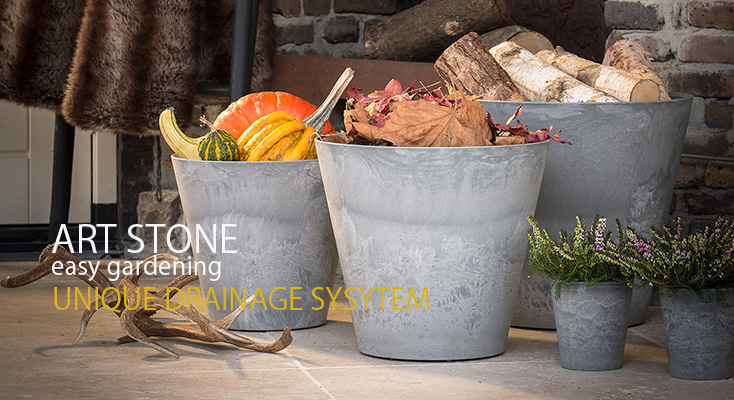植木鉢/底面給水/軽量鉢】ARTSTONE アートストーンシリンダー 15cm