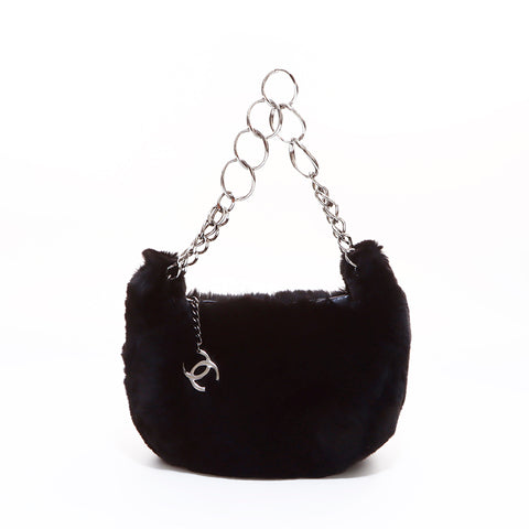 シャネル CHANEL ファー ショルダーバッグ ブラック WS7080 – NUIR VINTAGE