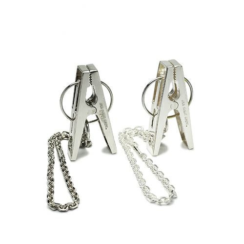 JNS768)アナーキー洗濯バサミグローブホルダー-メタル(真鍮