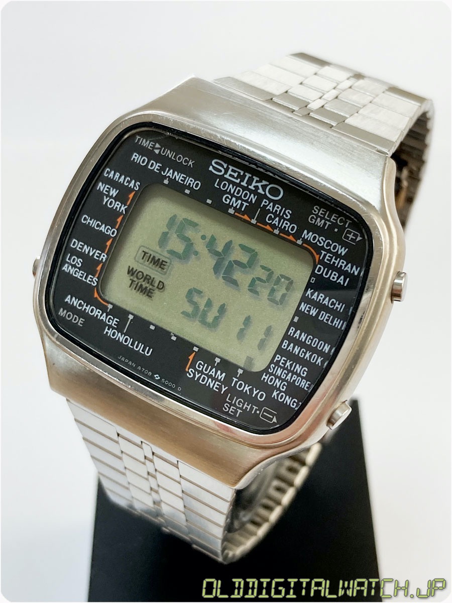 SEIKO WORLD TIME A708 [OldDigitalWatch.jp]