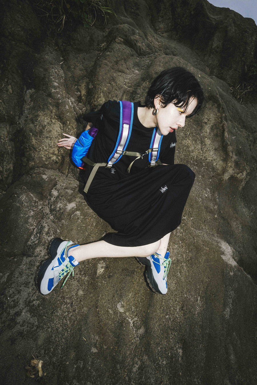 OMMO ONLINE STORE / TWIST LACE BELTED SNEAKERS