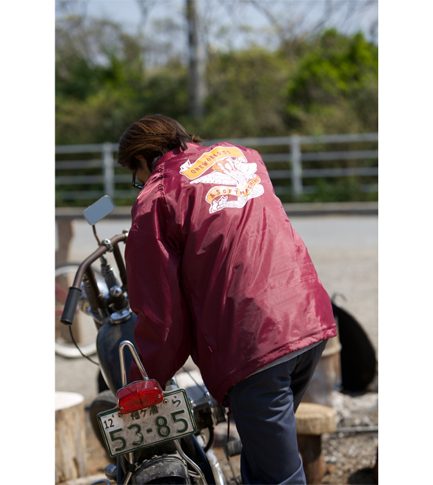 トリプルネームコーチジャケット Angel red - ONEWORLD SURFSHOP 千葉